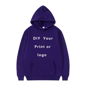 Vente en gros de sweat à capuche 100% coton pour homme imprimé sur mesure pull en polaire respirant vêtements de rue décontractés pour l'hiver approvisionnement ODM - Product Image 3