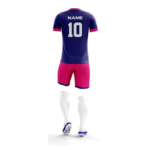 Camiseta de fútbol de compresión de ajuste atlético sin costuras personalizada nombre ajustable cordón Francia, camisetas de fútbol - Product Image 6