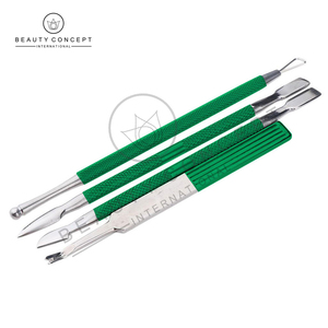 Herramienta de Arte de uñas Empujador de cutículas de uñas Producto de calidad premium de acero inoxidable de doble extremo Empujadores de tallos de estilo más nuevo Respetuoso con el medio ambiente - Product Image 5