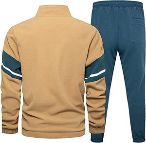 2025 nueva llegada diseño de logotipo personalizado conjuntos de chándal para hombres deporte grueso cálido invierno polar transpirable y fácil de usar - Product Image 2