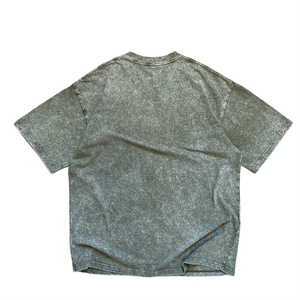 Tissu en coton 100% de haute qualité, teint uni, en gros, 220 grammes, lavé à l'acide, imprimé à l'écran, surdimensionné, respirant, logo frontal - Product Image 2