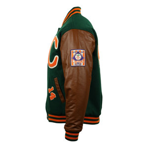 Invierno primavera lana para hombre rompevientos Color sólido botón cierre bombardero chaqueta calle desgaste béisbol Letterman chaqueta - Product Image 3