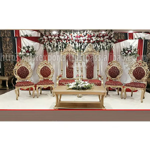 Comprar Maharaja boda real sillas pakistaní tema decoración muebles conjunto Walima estilo personalizado Color moderno cómodo sofá Reino Unido - Product Image 1