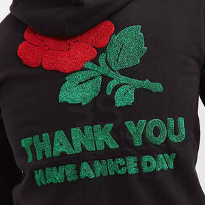 Streetwear 400 Gsm Cut And Coudre Broderie Patch À Capuche French Terry Conception Personnalisée 100% Coton À Capuche Hommes - Product Image 6