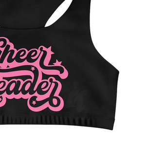 Nouvelle arrivée : soutien-gorge de sport pour cheerleading, design athlétique, pour entraînement, fitness et usage actif. - Product Image 4
