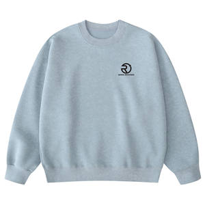 OEM Personnalisé Lavage À L'acide Coton Sweat-shirt Uni Haute Qualité Sans Doublure French Terry Ras Du Cou Pull Sweat Hommes - Product Image 1