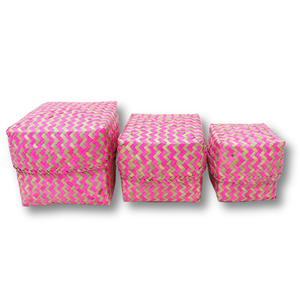 Artex Dong Thap usine fait à la main grand panier de rangement rectangulaire tissé en fer pour l'organisation de la décoration intérieure - Product Image 1