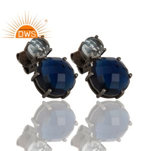 ร้อนขายเงินสเตอร์ลิงธรรมชาติหลายพลอยห้อยต่างหูผู้ผลิตเครื่องประดับที่กำหนดเอง - Product Image 2