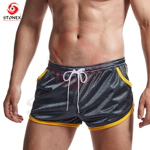 Pantalones cortos de verano con bolsillos de talla grande y cintura elástica personalizados, pantalones cortos de verano de secado rápido para hombre - Product Image 6