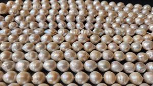 Hebras de perlas cultivadas de arroz de agua dulce blanco de alta calidad, cuentas naturales sin tratar para hacer joyas, cambio de Color, DIY, sueltas - Product Image 3