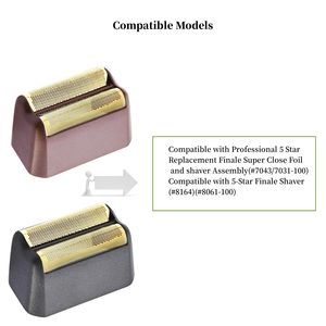 Juego de 3 Cuchillas de Repuesto Profesionales para Afeitadora Eléctrica, Compatibles con Afeitadoras Eléctricas, Color Negro Alemán, para Afeitar la Cara - Product Image 1