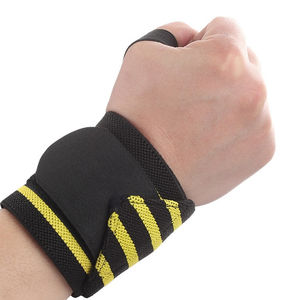 Muñequeras de levantamiento de pesas con cierre de gancho de bucle de pulgar Equipo de soporte de entrenamiento de gimnasio de neopreno para entrenamiento de peso muerto Seguridad física - Product Image 2