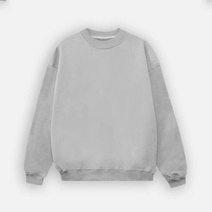 เสื้อสเวตเตอร์แขนปกติของผู้ชายเสื้อสเวตเตอร์เปิดไหล่โอเวอร์ไซส์ลายหินแนววินเทจ - Product Image 1
