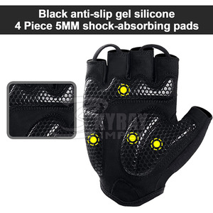 Gants de cyclisme mi-doigts les plus vendus, légers, style course, imperméables, antidérapants, unisexes, fabricant de vêtements de course K1 au Pakistan - Product Image 3
