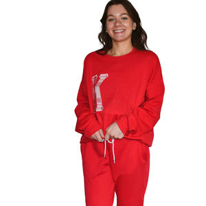 Tous les groupes personnalisés Lettres grecques Chenille Patches Alphabet grec Sweatshirts Appliqué Fraternité Sororité Lettres grecques Crew Neck - Product Image 3