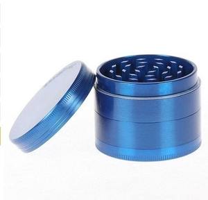 เครื่องบดเครื่องเทศอลูมิเนียมหลากสีที่บดสมุนไพรด้วยมือพร้อมหน้าจอตาข่าย4ชั้นและที่ขูดเพื่อให้ง่ายและละเอียด - Product Image 1