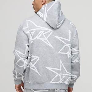 Vente en gros de survêtements gris avec logo imprimé sur mesure pour hommes, survêtements vintage très exigeants pour l'hiver, ensembles personnalisés respirants pour hommes - Product Image 5