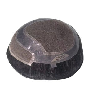 Toupee para Hombre Taz Hair, Peluca de Cabello Humano 100%, Densidad Cruda 60%-150%, Cabello Indio Remy, Resistente al Agua, Ondulado - Product Image 1