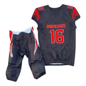 Customized Sublimated American <b>Football</b> Uniforms Best Quality Made Men's <b>Sets</b> with Unique Designed Printing - Product Image 2