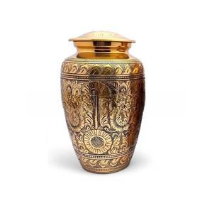 Recién llegado, urna de Metal hecha a mano, urna de cremación elegante, recuerdo conmemorativo de cenizas humanas, suministros funerarios, forma de tamaño personalizado - Product Image 1