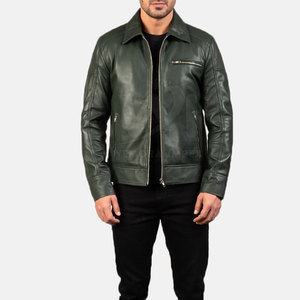 Nouvelle arrivée Veste en cuir Coupe classique intemporelle Pour les voyages, le travail et la tenue quotidienne Veste d'hiver - Product Image 5