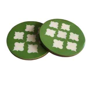 Posavasos Redondos de Resina con Diseño Floral, Hechos a Mano, Ecológicos, Reutilizables, Tapetes y Almohadillas para Mesa, Posavasos de Calidad de Exportación - Product Image 1