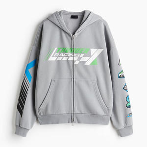 เสื้อฮู้ดซิปผู้ชายแบบใหม่ ผ้าฟลีซ สวมใส่สบาย ระบายอากาศ กันน้ำ กันลม สไตล์ลำลองสำหรับฤดูหนาว ลายเรียบ - Product Image 4