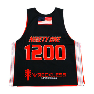 Maillots de lacrosse personnalisés réversibles sublimés pour hommes – 100 % polyester, respirants, durables, légers et confortables - Product Image 4