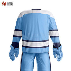 Ropa de hockey sobre hielo de diseño personalizado más vendida, conjunto de uniforme de poliéster 100%, crea tu propio conjunto - Product Image 6