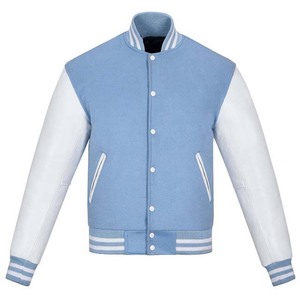 Wholesale Striped Button Solid Color Varsity <b>Jackets</b> Winter Style High Street Design College Baseball <b>Jacket</b> For Men Sportswear - Product Image 1