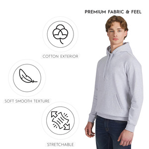Sudadera con Capucha de Alta Calidad, Unisex, Talla Grande, 350GSM, Color Sólido, Impresión Personalizada, Sudadera Holgada para Hombre para Invierno - Product Image 4