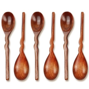 Cucharas de Amor para el Día de la Madre, Venta al por Mayor, Cucharas de Cocina Ecológicas de Bambú y Madera de Acacia, Cuchara de Madera en Forma de Corazón - Product Image 2