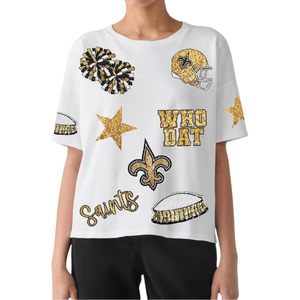 Dear-Lover Camisetas de mujer Venta al por mayor Colección de verano Casual Game Day Top Transpirable y 100% algodón Color sólido Tamaño libre - Product Image 1