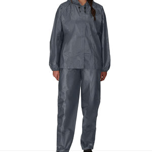 ชุดกันฝนสำหรับผู้หญิงเสื้อแจ็กเก็ตใส่กลางแจ้งมีฮู้ดเอวยางยืดระบายอากาศได้ดีชุดกันฝนกันน้ำสำหรับผู้หญิง - Product Image 1