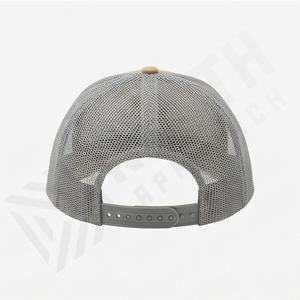 Casquette de camionneur classique à 5 panneaux en maille, couleur personnalisée, devant en mousse, dos respirant, design camouflage vierge, casquettes à fermeture snapback ajustables - Product Image 2