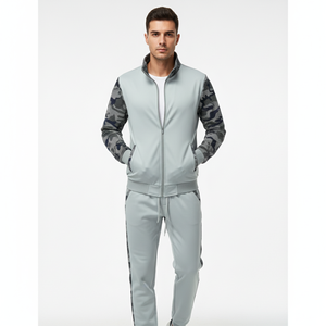 Vêtement de sport en gros, nouvelle collection d'hiver, veste décontractée à manches longues respirante, camouflage, col rond, pull pour homme - Product Image 2