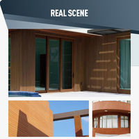 Revêtement mural extérieur imperméable et anti-UV en bois composite WPC Panneau mural en bois composite pour la maison, la maison et le bureau
