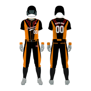 Meilleur prix uniforme de baseball nouveauté vêtements de sport 100% polyester tissu uniforme de baseball - Product Image 4