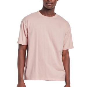 Camisetas de Verano con Logotipo Personalizado, Camisetas de Manga Corta Estampadas, Precio de Fábrica al por Mayor, Color Rosa Claro, Camisetas para Hombre - Product Image 1
