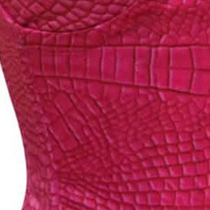 Corsé de Satén con Textura de Cocodrilo Rosa Sublimado Digital - Product Image 5