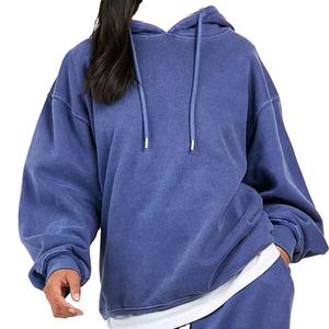 ชุดวอร์มล้างกรดโอเวอร์ไซส์สำหรับผู้หญิงชุดวอร์ม2ชิ้นสไตล์กรันจ์ชุดวอร์มผู้หญิงซักในเมืองชุดวิ่งเอวสูงแบบสวมหัว2026 - Product Image 3