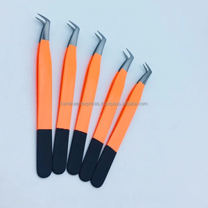 Professionnel Mega Volume L Forme Pointe En Acier Inoxydable Faux Cils Extension Pince À Épiler Précision Haute Qualité En Gros - Product Image 5