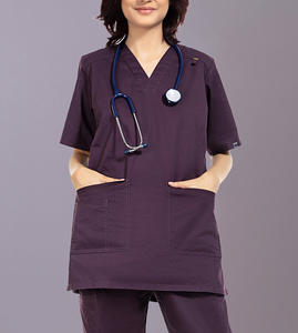 Tenues Médicales Personnalisées 2026 en Spandex Respirant Unisexe – Ensembles Blouse et Pantalon pour Hôpital et Soins Infirmiers - Product Image 1