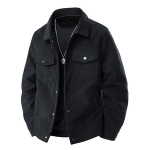 High Quality Casual Men's <b>Corduroy</b> Workwear Vintage <b>Jacket</b> Retro Loose Fit Lapel Collar Autumn Casual Coat Haus Industries - Product Image 1
