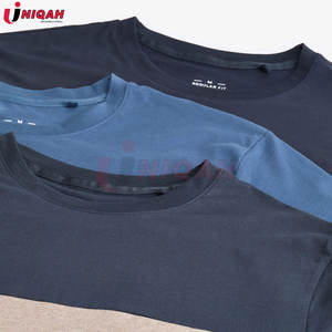 Stylish <b>Men's</b> Cotton Bamboo Fiber T-Shirts Multi-Colour Block Design Short Sleeves Crew Neck Custom Printed Casual Formal <b>Tops</b> - Product Image 5