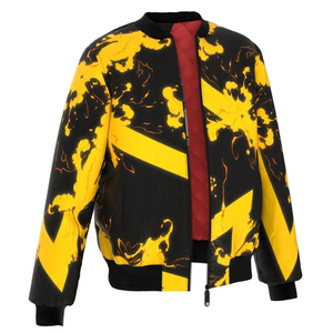 New 2026 Men Digital Printing Winter Bomber <b>Jacket</b> Canvas Nylon <b>Waterproof</b> <b>Thin</b> Front Eco-Friendly Wholesale - Product Image 5