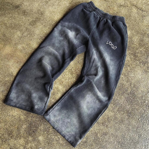 Pantalones Deportivos Casuales de Cintura Alta para Hombre, de Algodón, para Correr, de Verano, Pantalones Jogger de Pana Tejida, Ropa Deportiva para Correr - Product Image 2