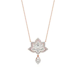 จี้เพชรรูปดอกบัวออเรเลีย - Product Image 4