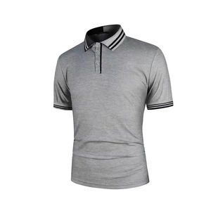 Logotipo personalizado Allover Printing Lisle O-cuello Rendimiento para Polo Camiseta para hombres 100% Algodón Poliéster de alta calidad Spandex Knit - Product Image 4