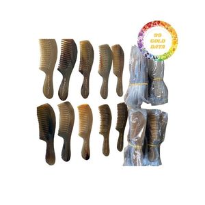 Peine de cuerno de búfalo hecho a mano disponible para pedidos a granel Ideal para distribuidores de accesorios para el cabello Importadores y minoristas - Product Image 3